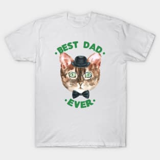 Best Dad Ever | Cad Daddy | Fur Parents | Cat Dad Gifts | Fathers Day Gifts | Cat Lover Gifts T-Shirt